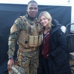 On the set of The 5th Wave with Chloë Grace Moretz