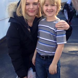 Bobby Batson is with Kate Bosworth on the set of 