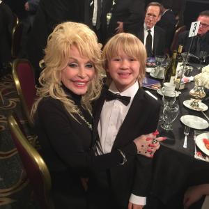 Bobby Batson with Dolly Parton at the 24th Annual MovieGuide Awards