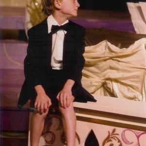 Ethan Paisley making his stage debut in 2008 as Bert in 