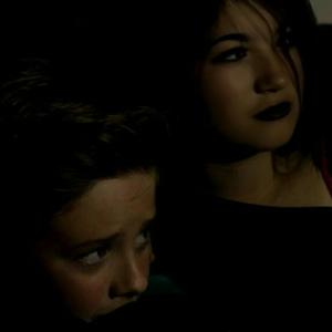 Still of Jessica (playing Furfur) and Spencer (playing Sam) in an episode of Soul Survivor - Deal with the Devil.