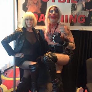 As Charmless Charlie with Miss Sybil Danning at Fangoria Magazine's : Horror Rama Toronto 2015.