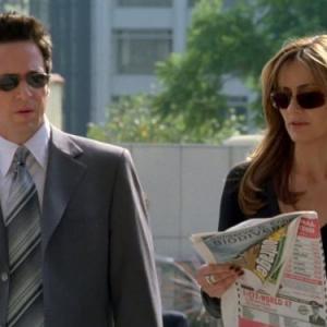Still of Rob Morrow and Diane Farr in Numb3rs (2005)