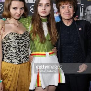 Parker Love Bowling (L), Kansas Bowling, and Rodney Bingenheimer attending Flaunt Magazine's CALIFUK party at the Hollywood Roosevelt Hotel Oct. 14th 2015