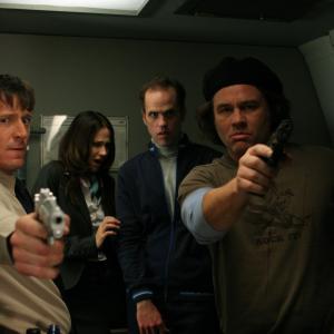 Still of David Chisum, Kevin J. O'Connor, Richard Tyson and Kristen Kerr in Plane Dead (2007)