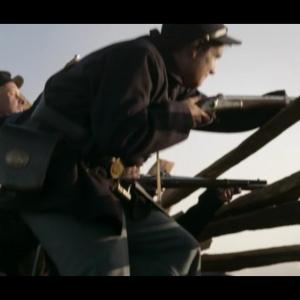 Screen grab from pilot episode of Point of Honor as a Union Soldier