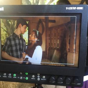 Christian Weissmann & Aliyah Royale on set of Attached At The Soul (2016)