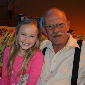 Avi Lake filming with Christopher Lloyd