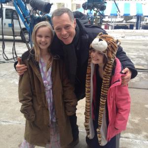 Jason Beghe & Avi Lake on the set of 