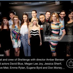 Cast and crew of Shevenge at LA Film Fest