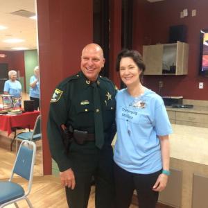 Ford with Sheriff at basketball and Hanging Millstone event