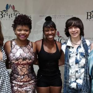 Celebrity Judges and hostess for Vocal SuperStar Competition L to R Madison Hill Live Life and Win iCarly Lockdown NyAira Collins Sade Champagne Dalton Cyr  Nikki Flores