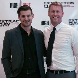 Ethan Mitchell and Matthew Ninaber at premiere of Extraction Day 2014
