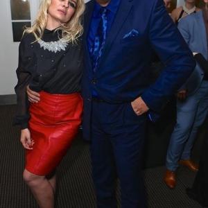 Mem Ferda with Kierston Wareing at BAFTA Raindance Film Festival MY HERO after party 25th September London 2015