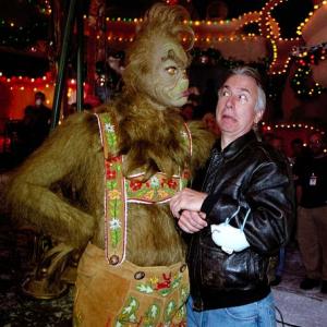 Jim Carrey and Rick Baker in How the Grinch Stole Christmas 2000