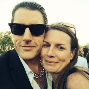 Craig Griffin with Actress Susan Bush while filming Project One Shot