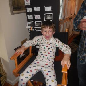 Benjamin on the set of the Marshfield Clinic Commercial Dont Just Live Shine!