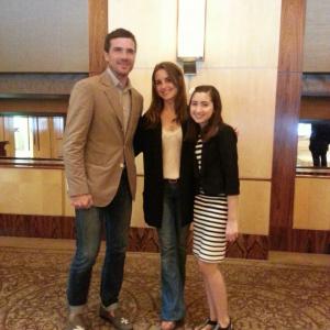 Adina with co-stars of The Faith of Anna Waters, Matthew Settle and Elisabeth Rice