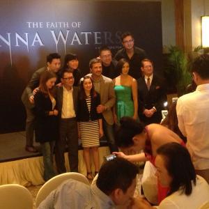 Adina with cast and director of The Faith Of Anna Waters.