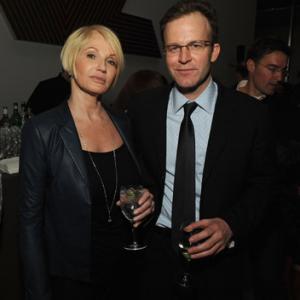 Ellen Barkin and Tom McCarthy at event of The Visitor 2007
