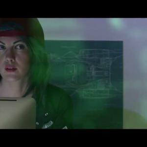 Still from Robot Underdogs Websieries DBZLight of Hope with RuthAnn Thompson as Future Bulma Directed By Donnie McMillin