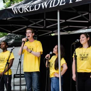 Performing outdoors with NYMF