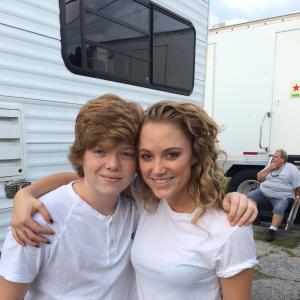Excited to be working with Maika Monroe again on set of Hot Summer Nights!