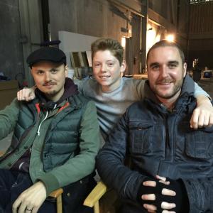 with the awesome director  producer J Blakeson  Matthew Plouffe on set of The Fifth Wave