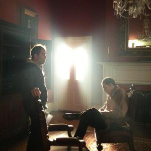 Billy Senese and Jeremy Childs on the set of Closer To God
