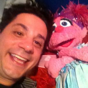 Rob and his good pal Abby at Sesame Street