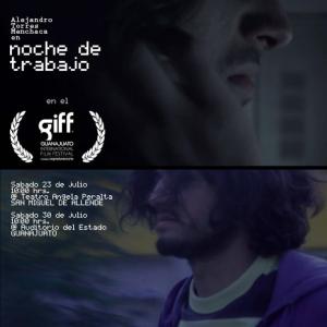Poster for the Movie Noche de Trabajo Night of Work with Alejandro Torres Menchaca