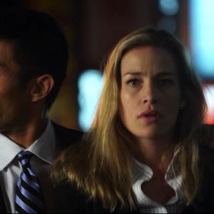 Still of Nelson Lee and Piper Perabo in Covert Affairs (2011)