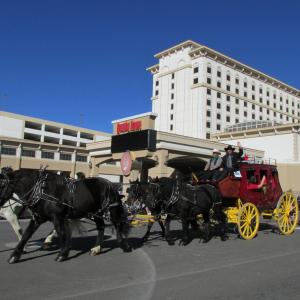 As CoGrand Marshal of the 77th Nevada Day Parade October 31 2015riding on the Wells Fargo Stagecoach Carson City Nevada