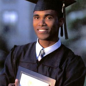 Photo taken following graduation from Connecticut College in New London Connecticut