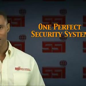 Still image from TV commercial for SSI Security Systems International