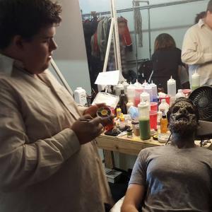 Getting my prosthetic mask done for A Lab Rat Tale