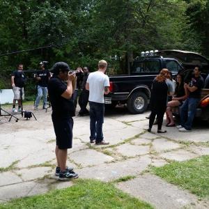 Behind the scenes shot of The Boonies