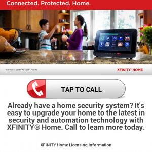 Xfinity Home: Commercial and Photo Shoot