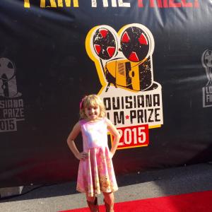 Georgia Rose Bell on the red carpet at the Louisiana Film Prize Festival