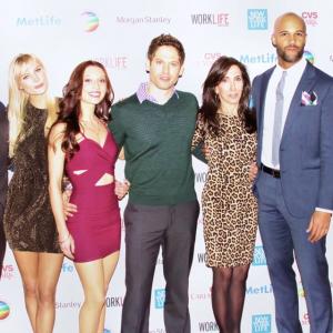 The cast of In Between Men at the New York Television Festival