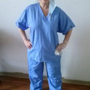 Michelle Roy in Hospital Scrubs Summer 2014