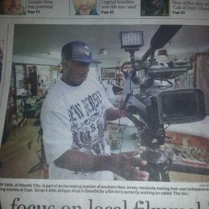 The Press of Atlantic City front page story about the making of The Urn
