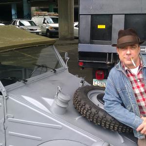 Joseph R Porter on the set of The Man in the High Castle