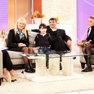 Irina with lovely family on TV show