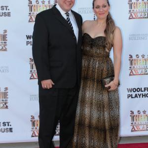 Dan and Becca Anderson on the red carpet for the 2013 Theatre Charleston Awards