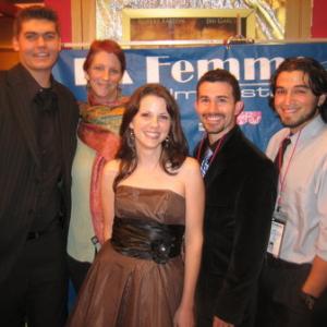 At the LA Femme Film Festival where the movie was an official selection. (Left to right): Christian Ford, Sue Ploeger, Jenn Page, Joseph Carrillo, Jason Dubin