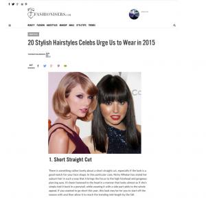 Celebrity Stylish Hairstyles to wear in 2015