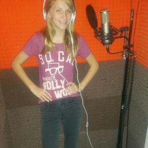 Studio session Brooke B recording 1 of her original songs