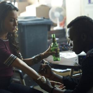 Still of Stella Maeve and Oliver Mahoro Smith in The Magicians 2015