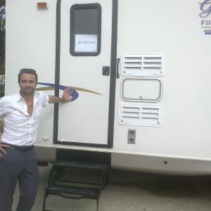 Me and my trailer - on set of Clavius.